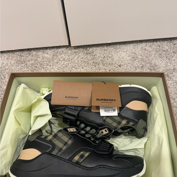 Burberry Women's Ramsey Leather, Suede & Vintage Check Sneakers - Picture 3 of 6